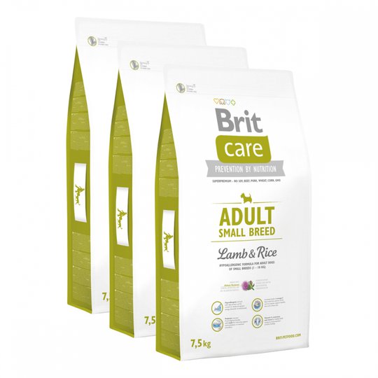 Brit Care Dog Adult Small Lamb & Rice 3x7,5 kg