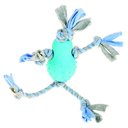 Fleeceleksak med gummikropp - Blå