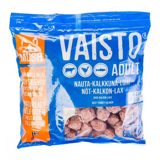 Vaisto Nöt-Kalkon-Lax Köttbullar (3 kg)