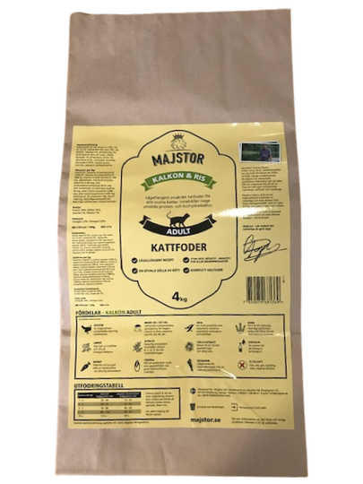 Kalkon & Ris Kattfoder - 2 kg