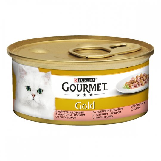 Gourmet Gold Bitar i Sås Lax & Kyckling 12x85 g