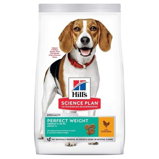 Hill's Science Plan Dog Adult Medium Perfect Weight Chicken (2 kg)
