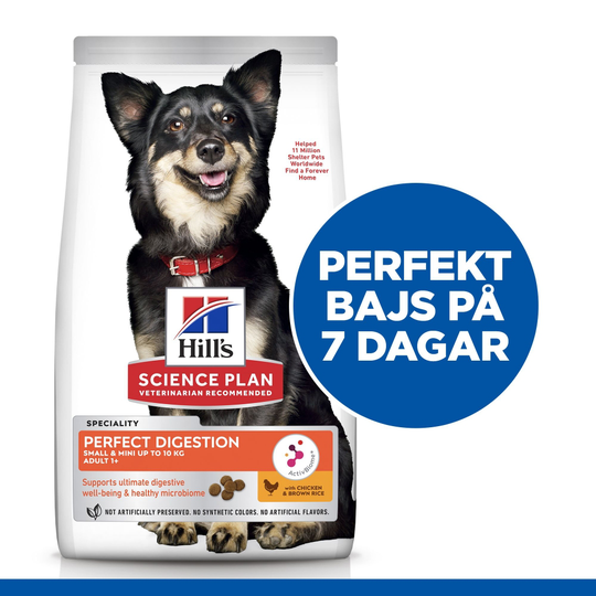Hill's Science Plan Dog Adult 1+ Small & Mini Perfect Digestion Chicken & Brown Rice (6 kg)