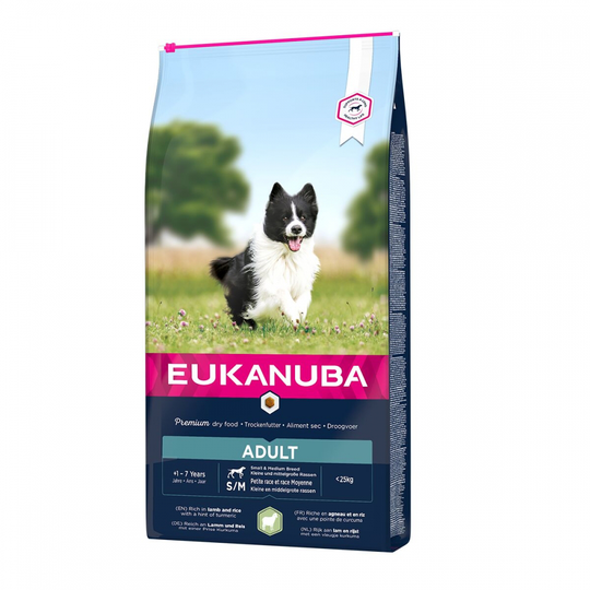 Eukanuba Dog Senior Small & Medium Breed Lamb & Rice (12 kg)