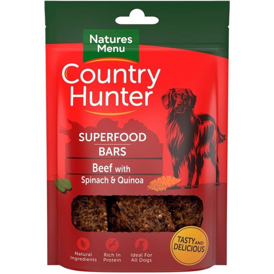 NaturesMenu Country Hunter Superfood Bar Biff 100 g