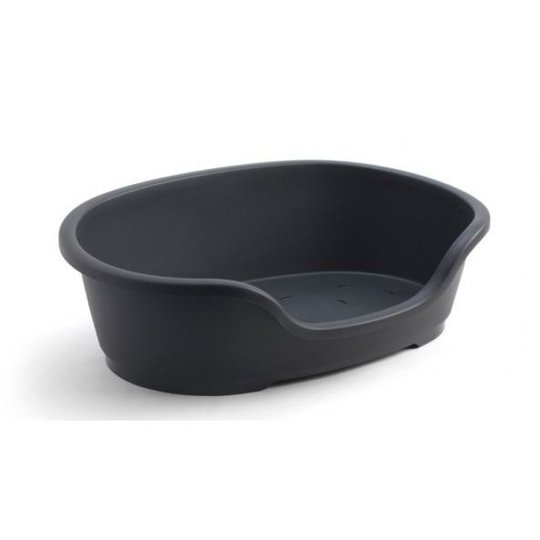 Moderna Hundbädd Plast Oval Svart (50 cm)