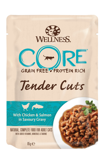 Cat TC pouch Chicken & Salmon in Gravy - 8 x 85 g