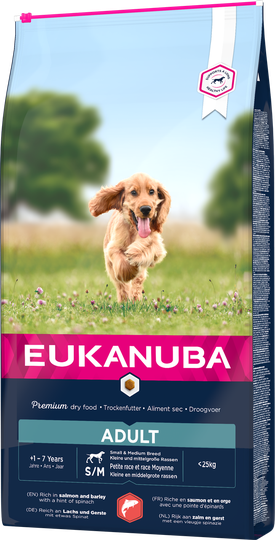 Dog Adult Small/Medium Salmon & Barley - 12 kg