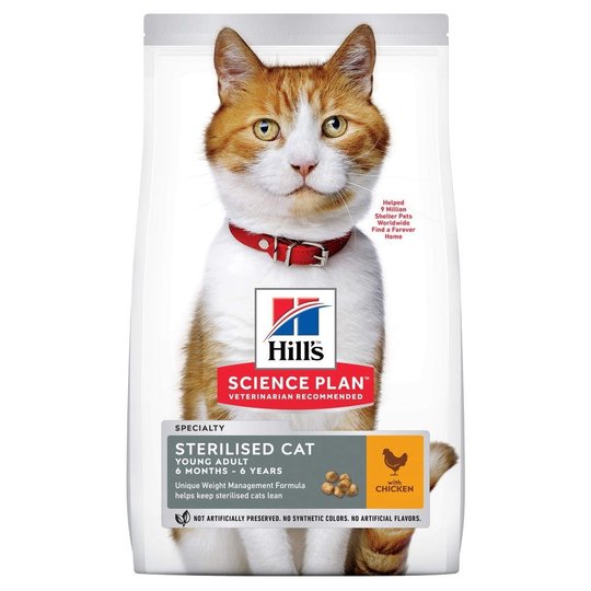 Hill's Science Plan Cat Young Adult Sterilised Chicken (1,5 kg)