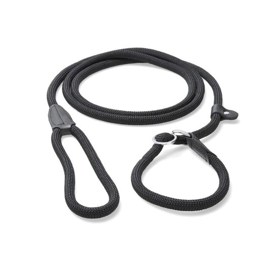 Basic Retrieverkoppel 250 cm x 1,3 mm (Svart)