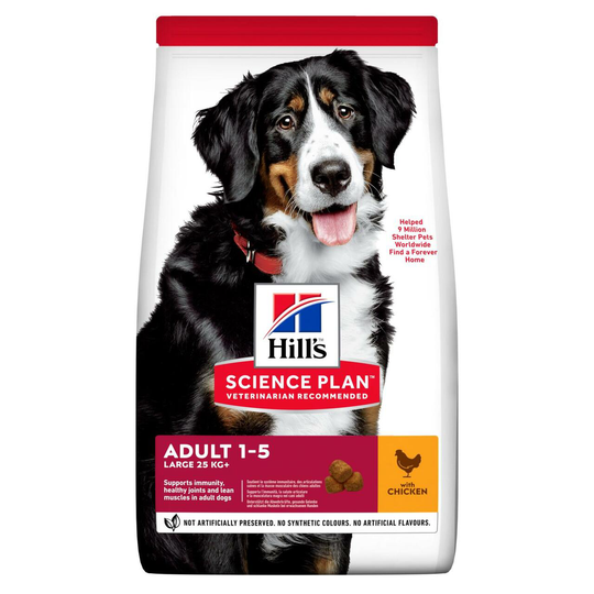 Adult Large Breed torrfoder med kyckling - 14 kg