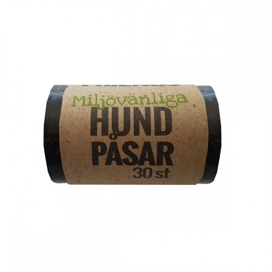 FourFriends Dog Hundpåsar Miljövänliga 30-pack (Svart)
