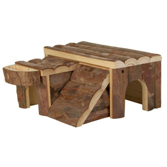 Hamsterhouse wood w/ ramp Trixie