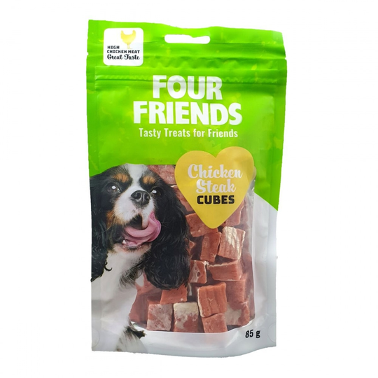 FourFriends Dog Chicken Steak Cubes (85 g)