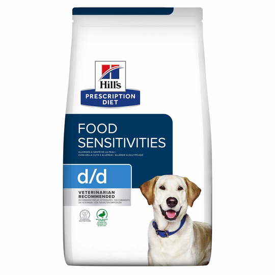 Prescription Diet d/d Food Sensitives Torrfoder Hund med Anka och Ris - 1,5 kg