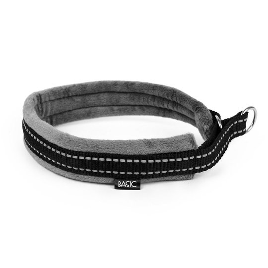 Basic Cosy Halsband Halvstryp Rök (XXS)
