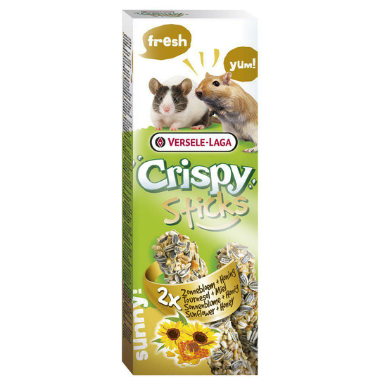 Kräcker Gerbil/Mus med Solros & Honung - 2 sticks
