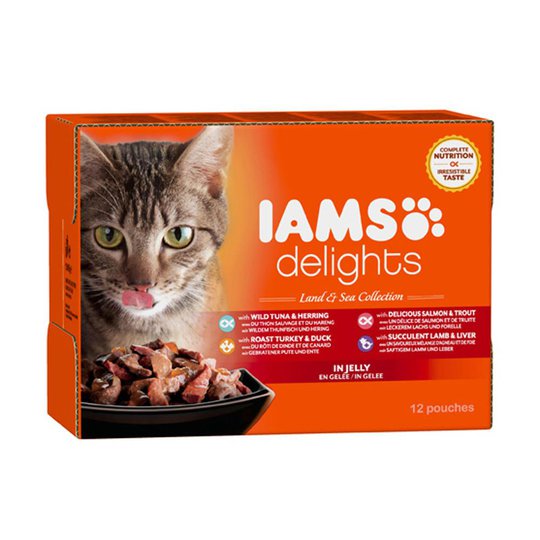 Iams Delights in jelly Multipack Land & Sea