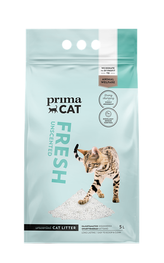 Extra Fräsch Kattsand Oparfymerad - 5 l