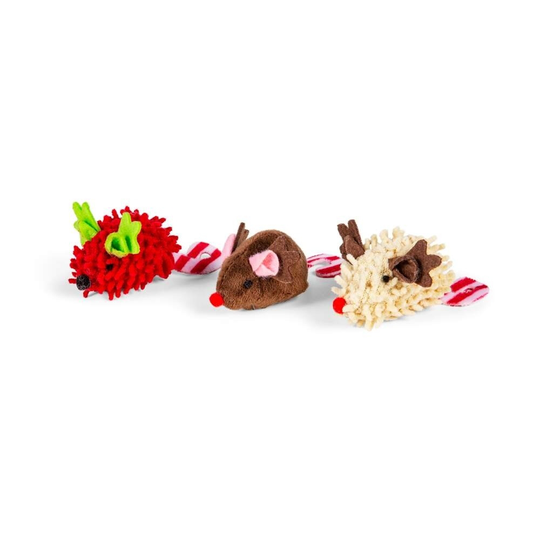 Little&Bigger Quirky X-mas Candy Cane Möss 3-pack