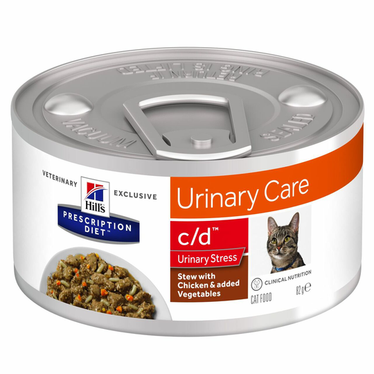 Prescription Diet c/d Multicare Stress Stew kattfoder med kyckling & grönsaker - 24 x 82 g