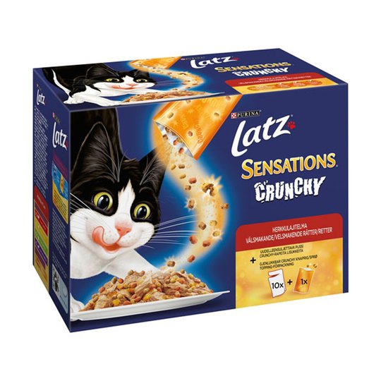 Latz Sensations Crunchy Fisk i Gelé 12x100 g