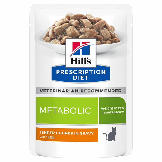 Prescription Diet Metabolic Weight Management Våtfoder till Katt med Kycklimg - 12 st x 85 g