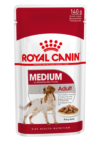 Medium Adult Våtfoder för hund - 10 x 140 g
