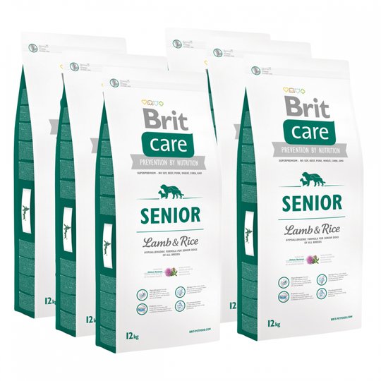 Brit Care Dog Senior All Breed Lamb & Rice 6x12 kg