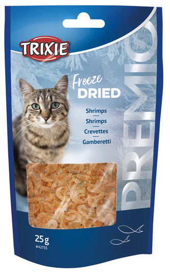 Premio Frystorkade Räkor Kattgodis - 25 g