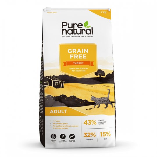 Purenatural Cat Grain Free Adult Turkey (2 kg)