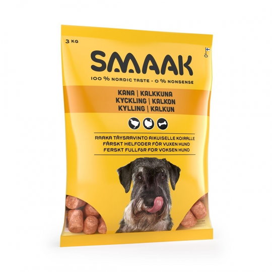 Smaak Raw Complete Sensitive Chicken & Turkey (3 kg)