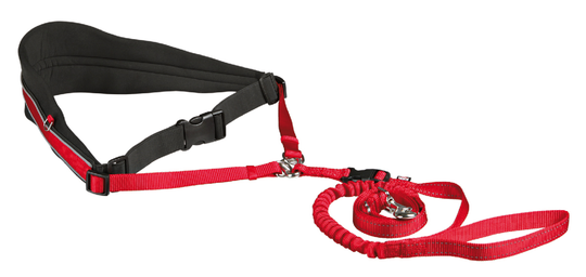 Midjebälte med expander röd - 70-120 cm