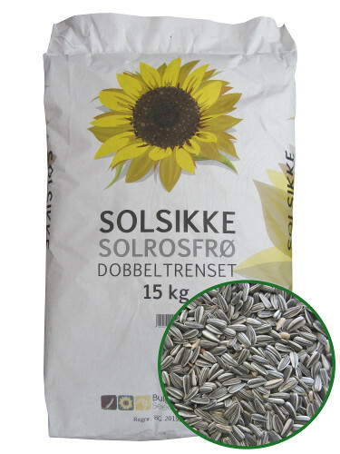 Strimmigt Solrosfrö för Vilda Fåglar - 15 kg