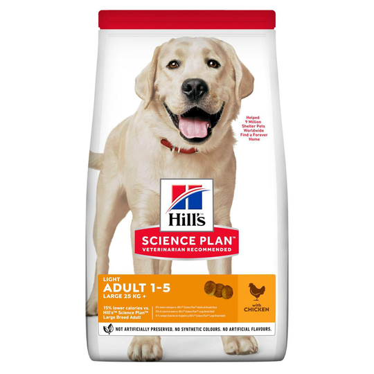 Adult Light Large Breed torrfoder med kyckling - 14 kg