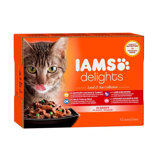Iams Delights in gravy Multipack Land & Sea