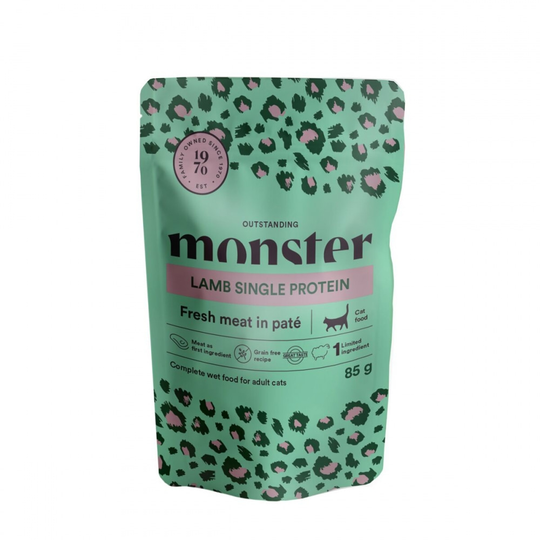 Monster Cat Adult Single Protein Lamb 8x85 g