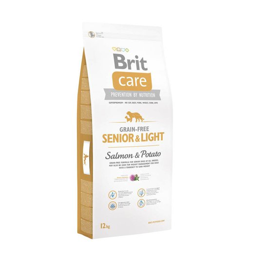 Brit Care Grain-free Senior & Light Salmon & Potato (12 kg)