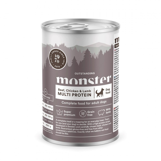 Monster Dog Adult Beef, Chicken & Lamb 400 g
