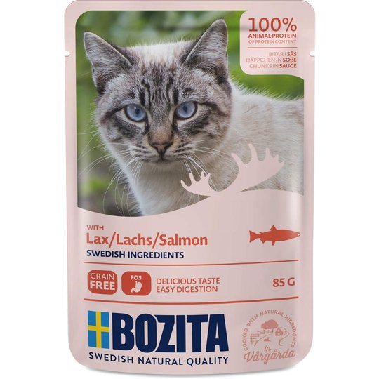 Bozita Feline Bitar i Sås med Lax