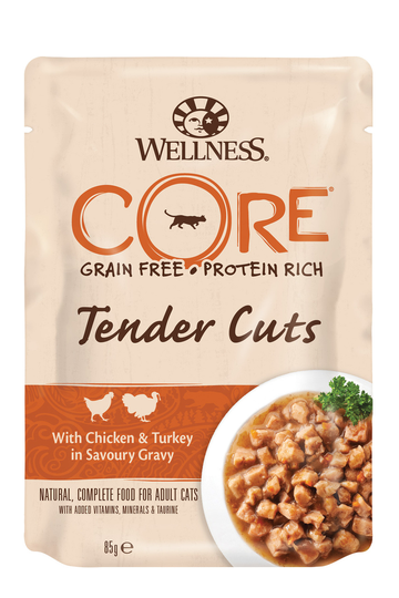 Cat TC pouch Chicken & Turkey in Gravy - 8 x 85 g