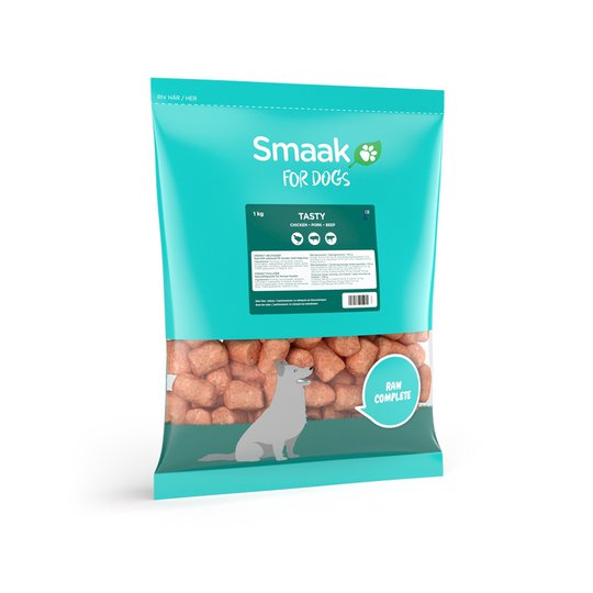 Smaak Raw Complete Tasty Chicken, Pork & Tripe 1 kg