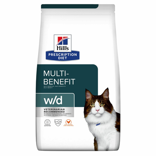 Prescription Diet w/d Multi-Benefit Torrfoder till Katt med Kyckling - 1,5 kg