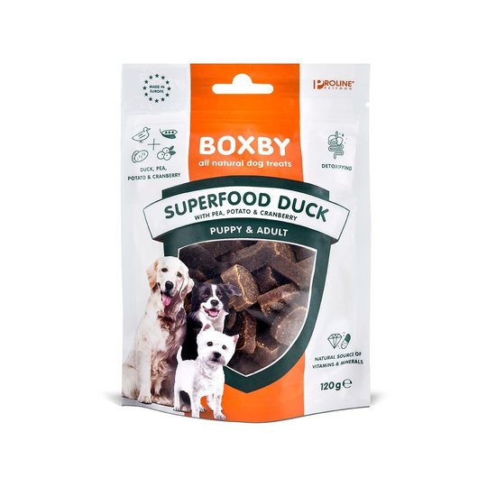 Boxby Superfood Anka, Ärta & Tranbär 120 g
