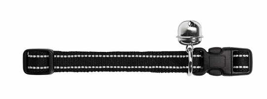 Katthalsband Reflex Stretch - Svart