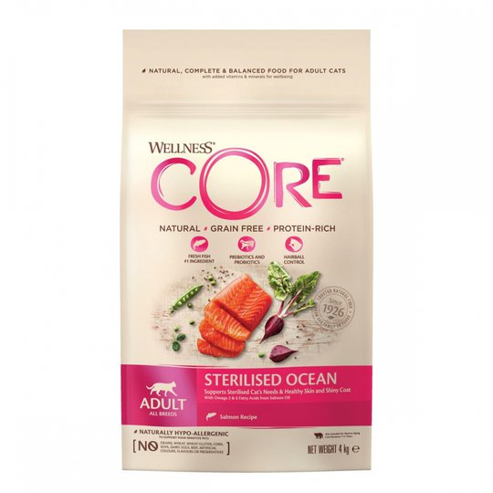 CORE Cat Adult Sterilised Salmon 4 kg