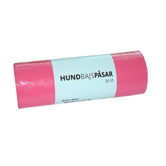 Lupus Bajspåse 50/Rulle (Rosa)