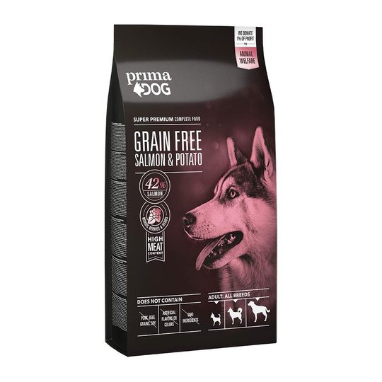PrimaDog Adult All Breeds Sensitive Grain Free Salmon & Potato (10 kg)