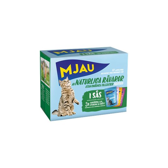 Mjau Multipack Kött- och Fisksmaker i Sås