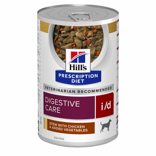 Prescription Diet i/d Digestive Care Stew med Kyckling & Tillsatta Grönsaker - 12 st x 354 g